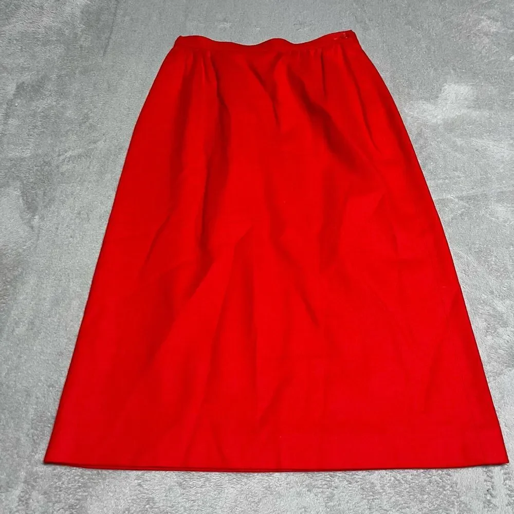 Vintage Pendleton Skirt Womens‎ 10 Wool Academia Classic Red Christmas Holiday